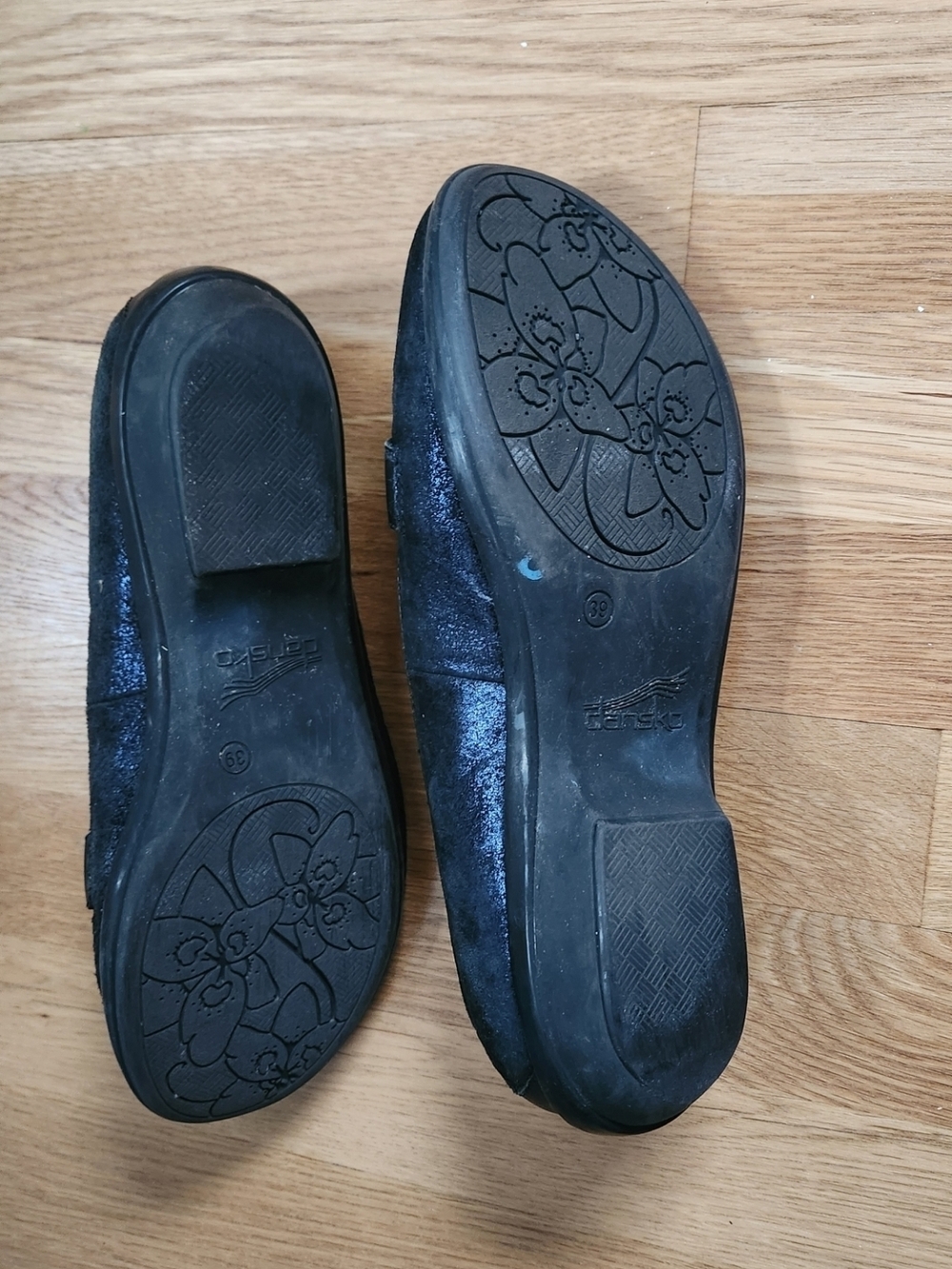 Dansko Women's Black Suede Flats - Picture 2 of 5
